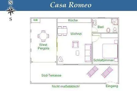 בית נופש Casa Romeo Mit Kaminofen Und Sonnenterrasse *